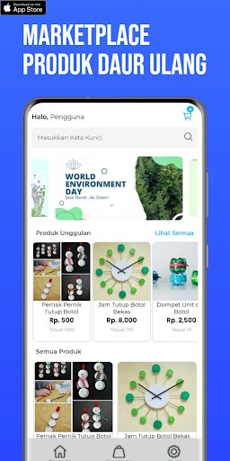 Android application SIMBA - Bank Sampah screenshort
