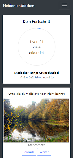 Android application Heiden entdecken screenshort