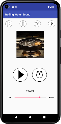 Android application Boiling Water Sound screenshort