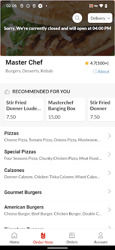 Master Chef Screen 3