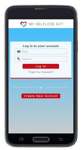 Android application My Selfless Act screenshort