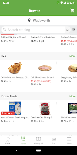 Android application Buehler's Fresh Foods screenshort