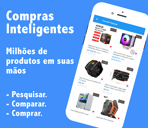 Visualização do aplicativo