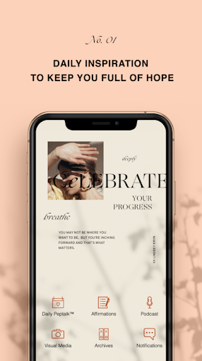 Android application PEPTALKS by Lindsey Eryn screenshort
