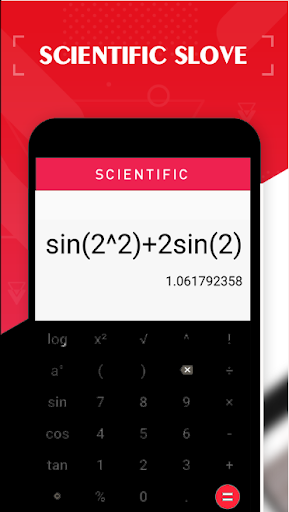 calculadora matemática de la cámara