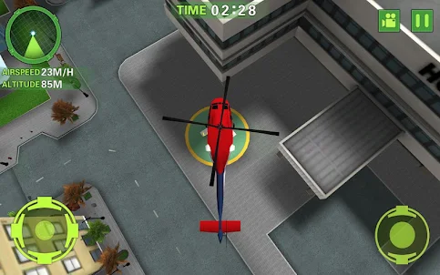 Ambulância do helicóptero Sim
