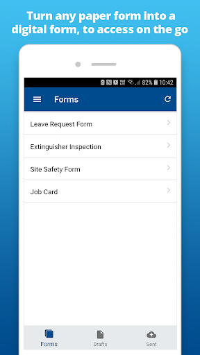 Android application Simpro eForms screenshort