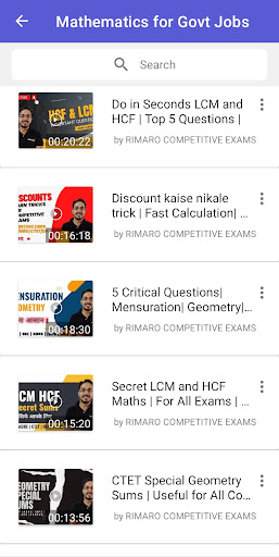 RIMARO COMPETITIVE EXAMS Screen 3