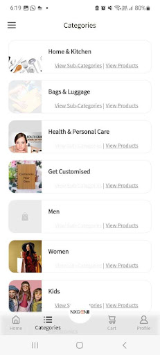 NxGenShop Screen 3