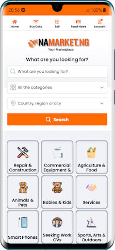 Android application NaMarket screenshort