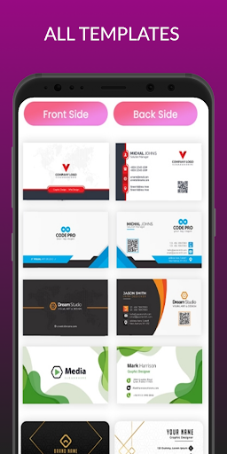 Android application Visiting Card Maker 2023 screenshort