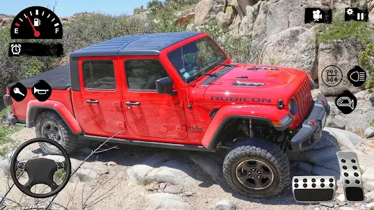 US Pickup Jeep Driving Game 3D