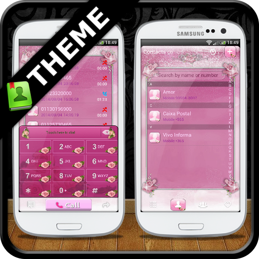 GOContacts theme Pink Roses 1.05 Icon