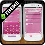 Cover Image of Download GOContacts theme Pink Roses  APK