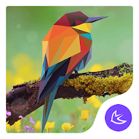 Free Colorful Lovely Bird theme
