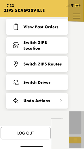 ZIPS Driver Screen 3