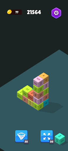 Android application Roll the Cube 2048 screenshort