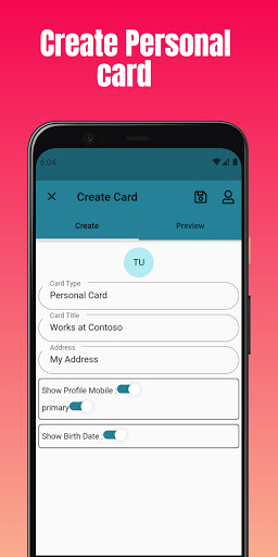 Android application LifeLong Cards screenshort