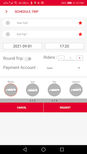 Grab a Cab Screen 3