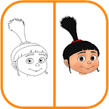 How to Draw DespicableMe Agnes icon