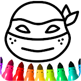 Boys Ninja Coloring & Memory icon