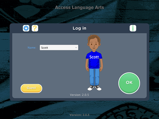 Android application Access Language Arts screenshort