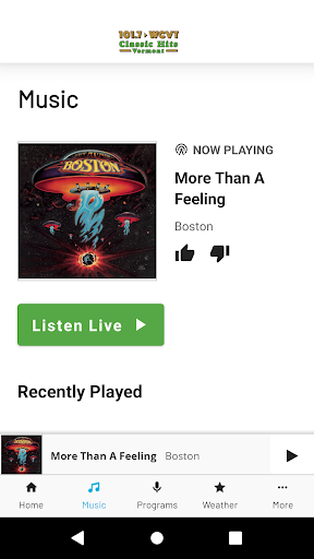 101.7 WCVT Classic Hits Screen 2