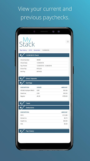 MyStack by ECCA Payroll+ Screen 2