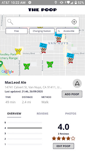 The Poop - Bathroom Finder Screen 2