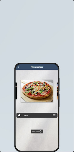 Android application Pizza recipes screenshort