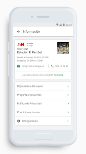 Metro de Málaga Oficial Screenshot