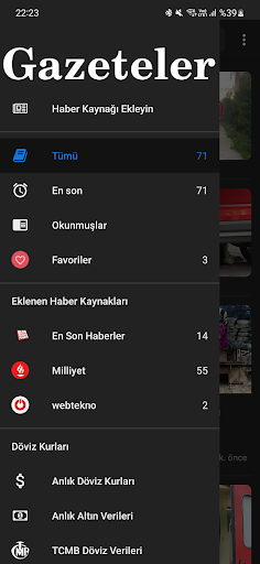 Gazeteler Screen 3