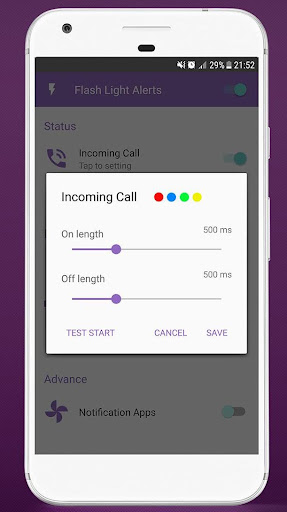 SMS Call Flash: Flash on Screen 3