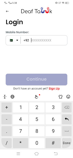 Deaftawk Screen 2