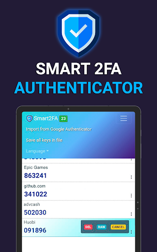Smart2FA Authenticator TOTP 9