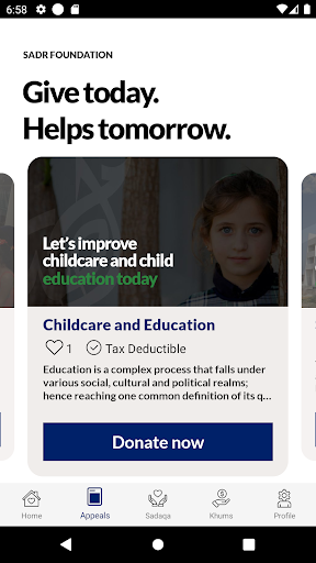 Sadr Foundation Screen 2