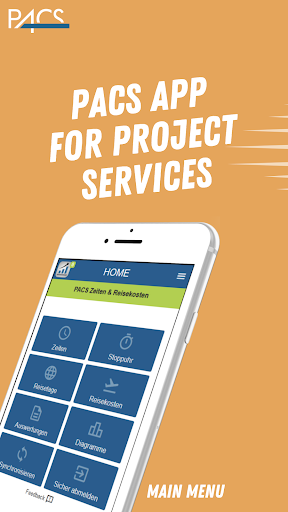 Android application PACS Zeiten & Reisekosten screenshort