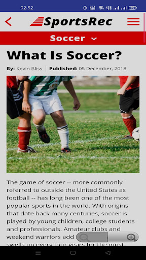 Android application What Is Soccer screenshort