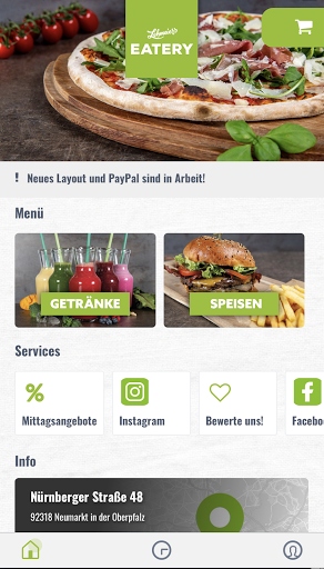 Android application EATERY screenshort