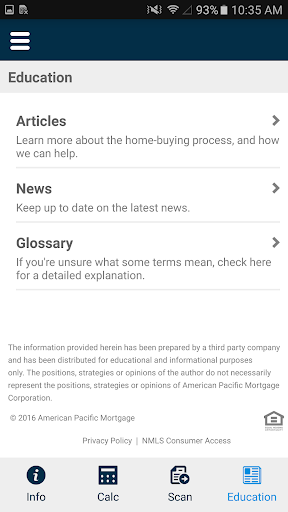 Screenshot of USLending Company