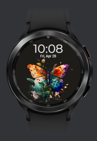 Android application Butterfly Watch Face screenshort