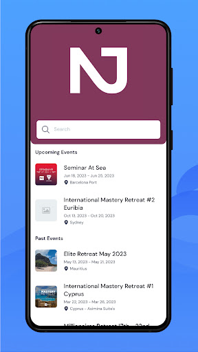 Android application NJT Events screenshort