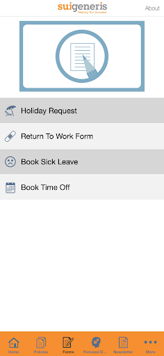 Sui Generis App Screen 3