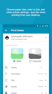 ezeep Blue printer app
