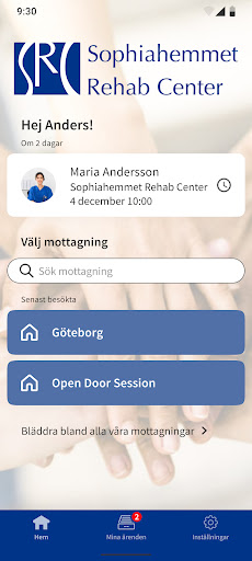 SRC Hälsa Online Screen 2