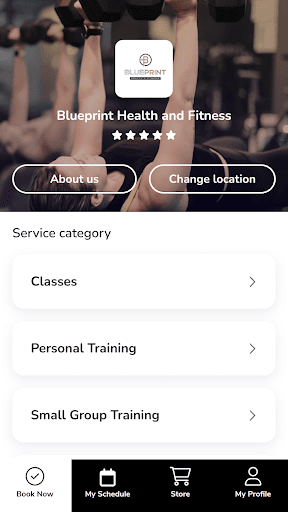 Android application Blueprint Health & Fitness screenshort