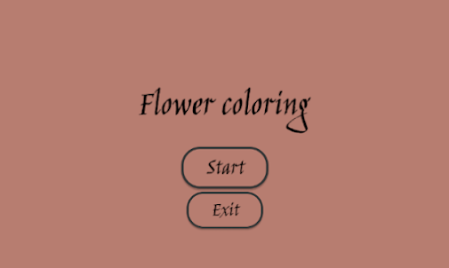 Flower coloring