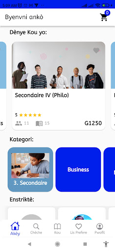 Android application Educ-Haïti Lekol Nimerik screenshort