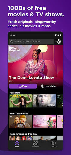 Roku Channel: Free streaming for live TV & movies screen 0