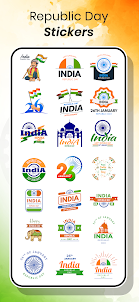Animated Republic Day Stickers